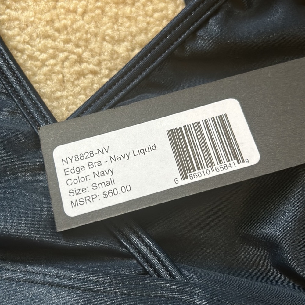 NWT Noli Yoga Edga Bra in Navy Liquid, size small - Picture 12 of 16